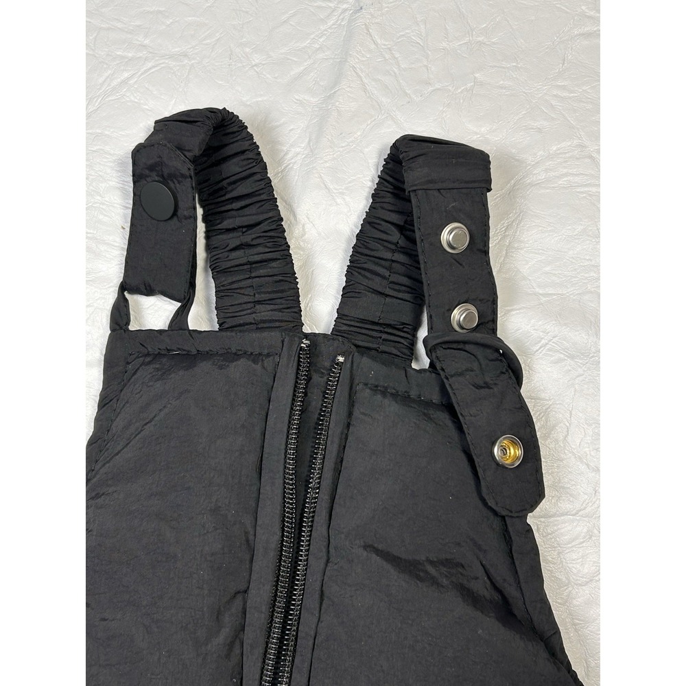 Apple Bottoms NWT Black Toddler Snow Bib Overalls 3T Snow‎ Suit Water Resistance - Picture 7 of 8